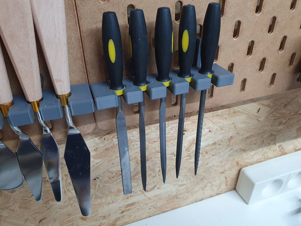 File holder (x5) for Ikea Skadis by SpongyMoose Download free STL