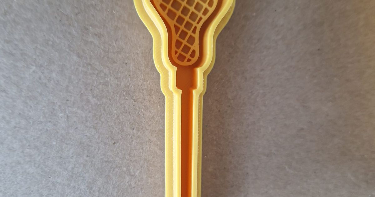 Lacrosse Stick Cookie Cutter by Thassilo Download free STL model