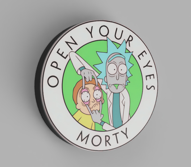 Rick and Morty Lightbox  - Led Lamp