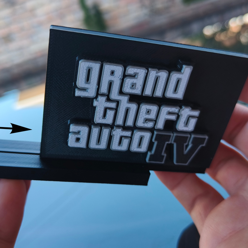 GTA IV Logo with Display Stand by Inst1nct | Download free STL model ...