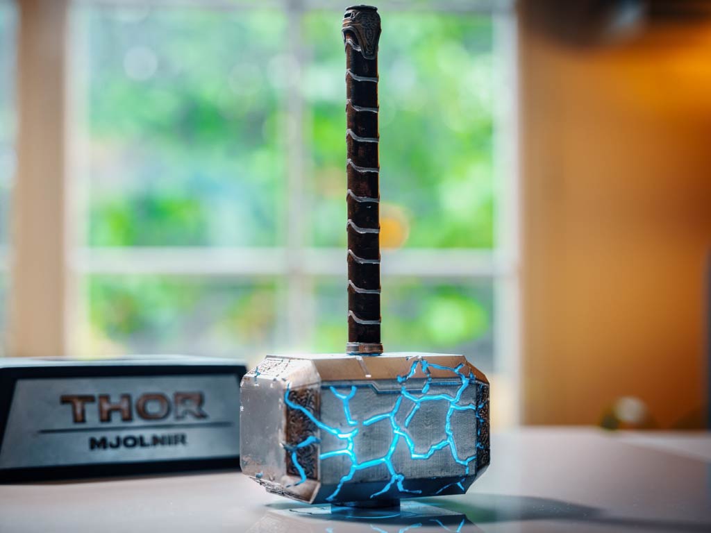 Luminous Mjolnir on battery