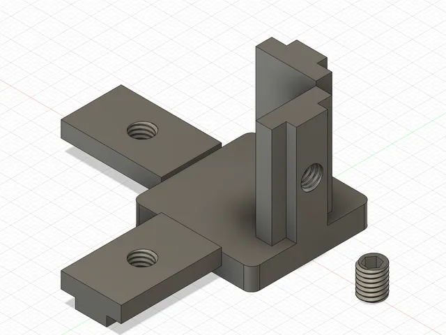 Profile 3030 3 ways connector