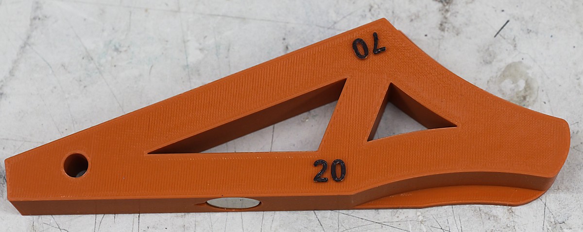 20/70 grinding jig for 8" CBN wheels