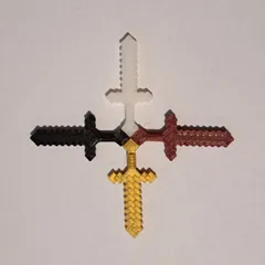 Espada Minecraft tipo lego - Stampa Rosa 3D
