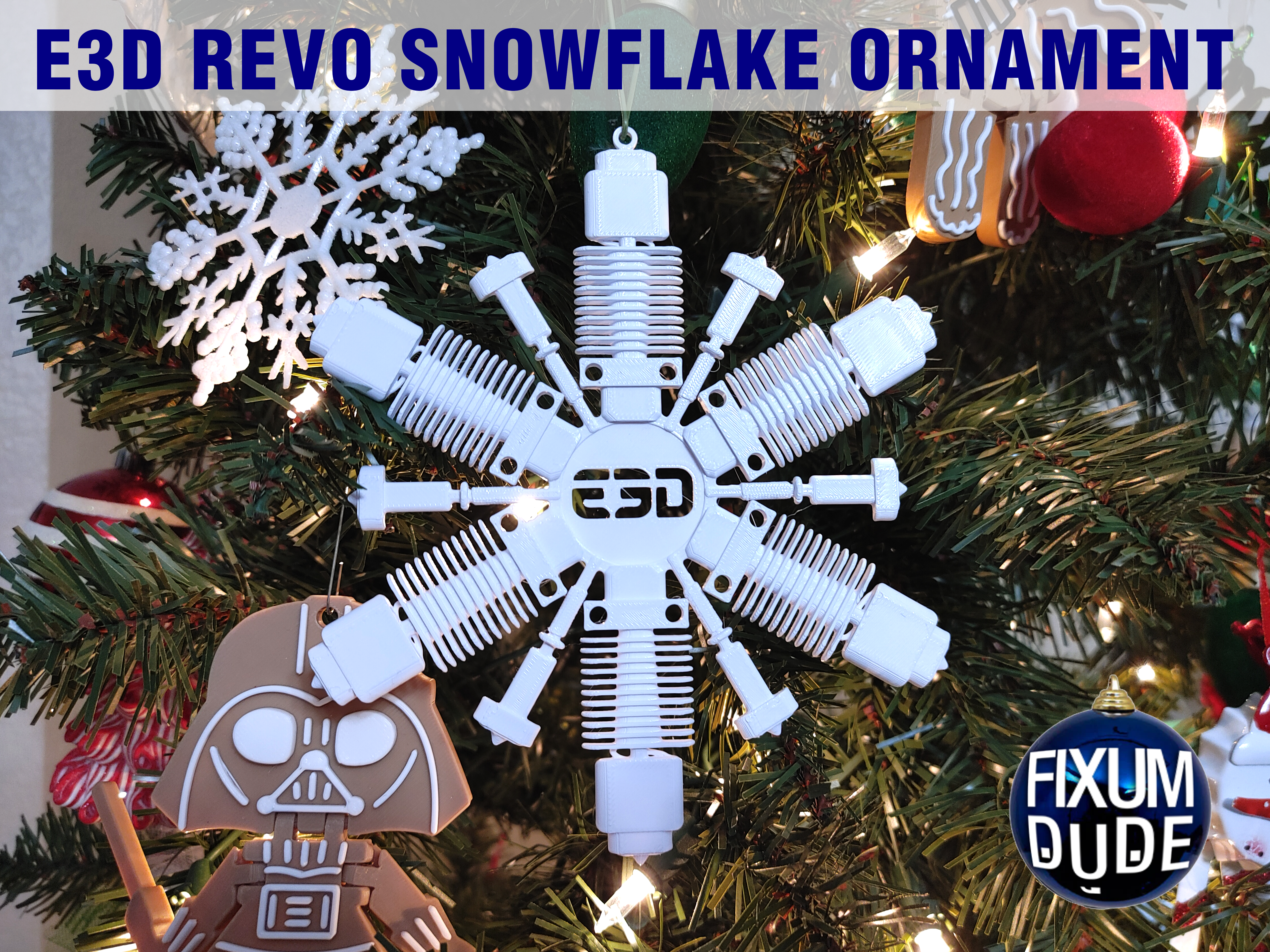E3D REVO Snowflake Ornament