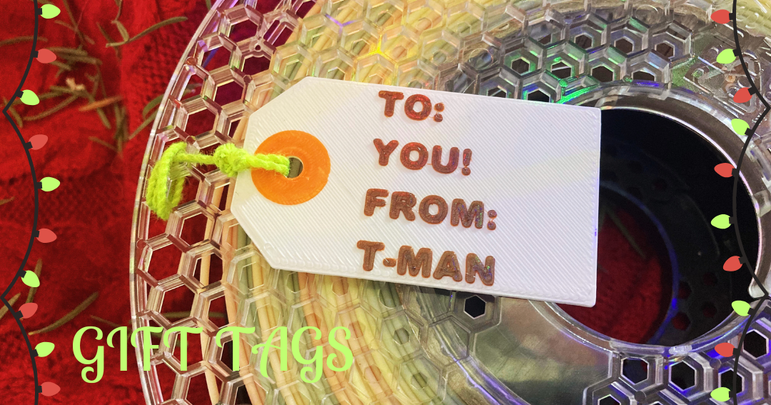 Gift Tag Customizable! by T-MAN | Download free STL model | Printables.com