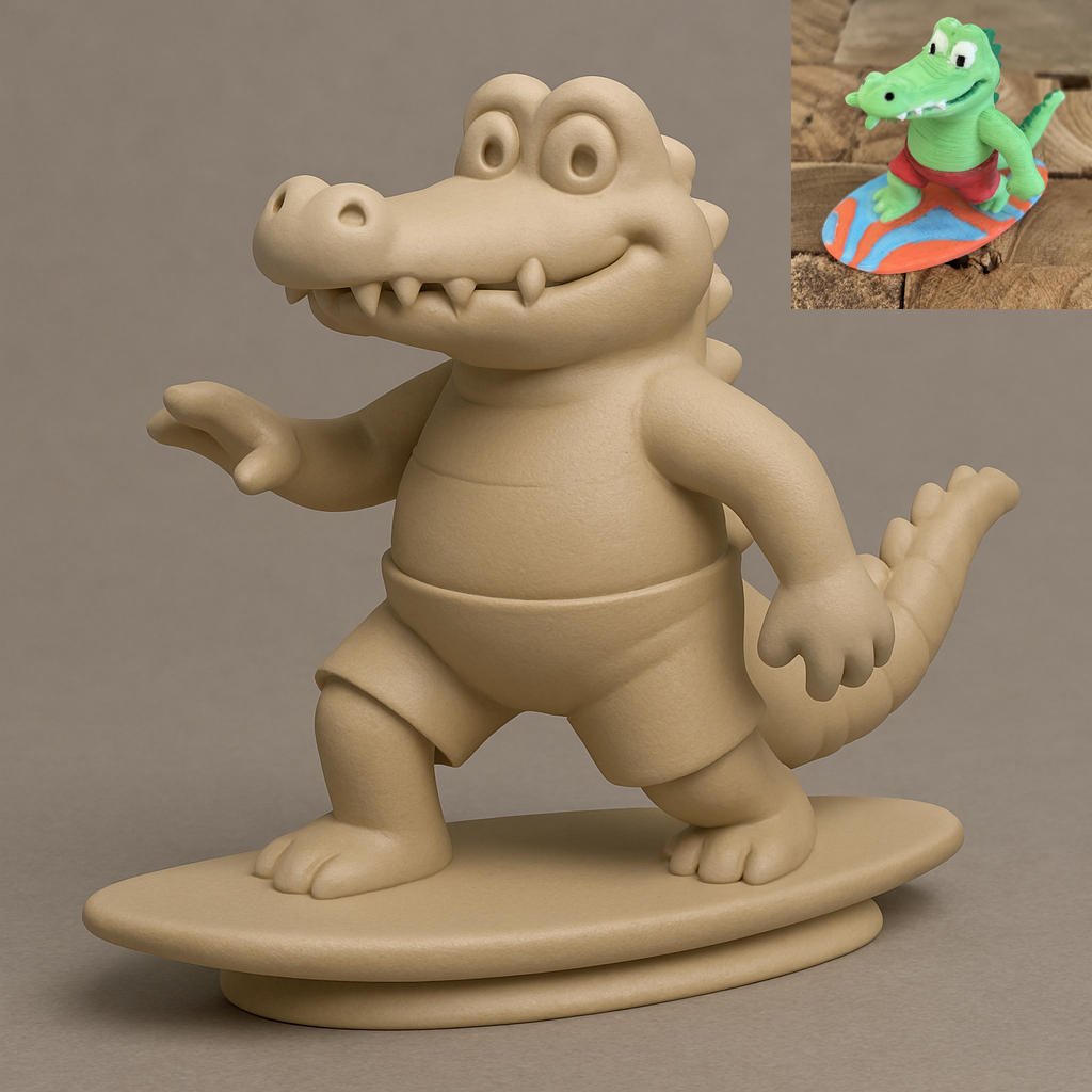Surfing Crocodile