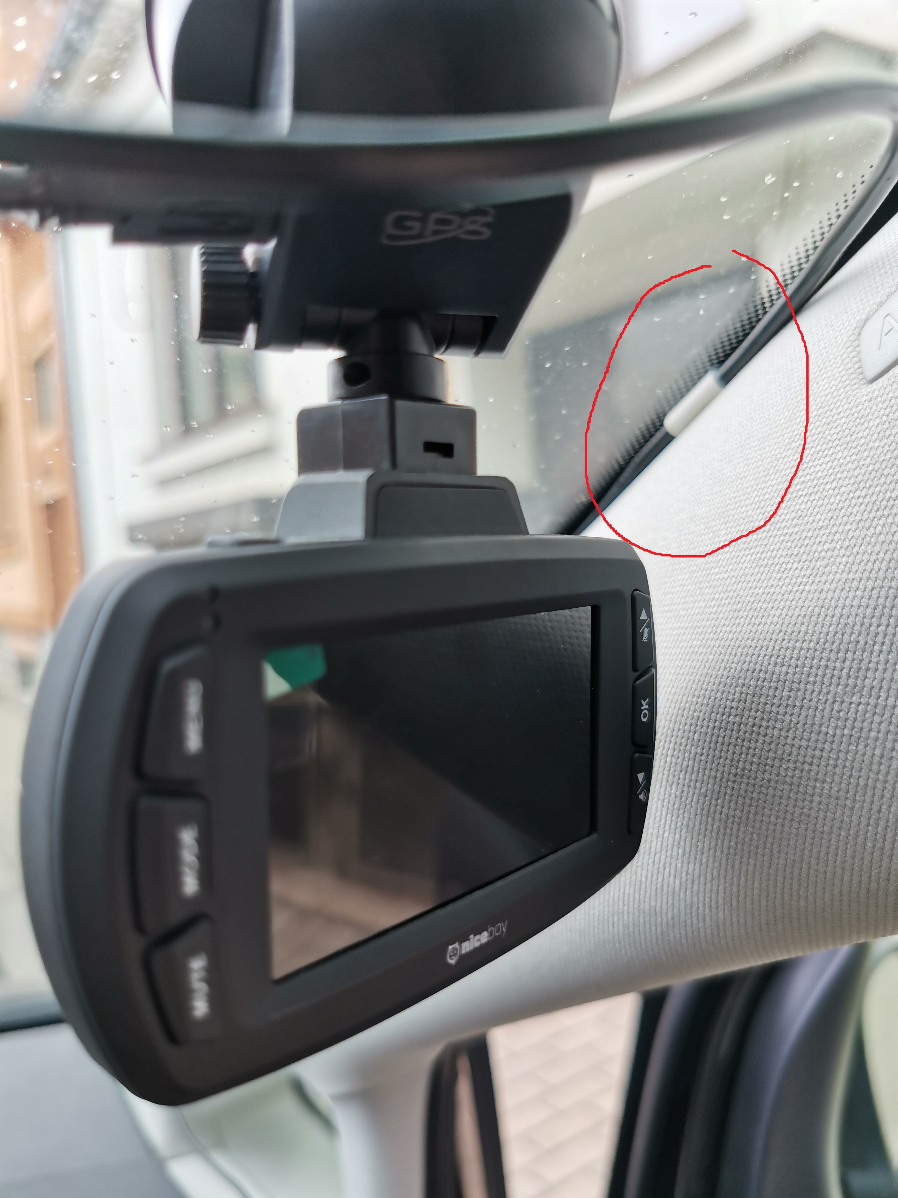 Car camera cable holder by prudas Download free STL model