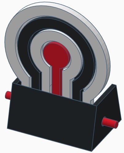Tiltable target
