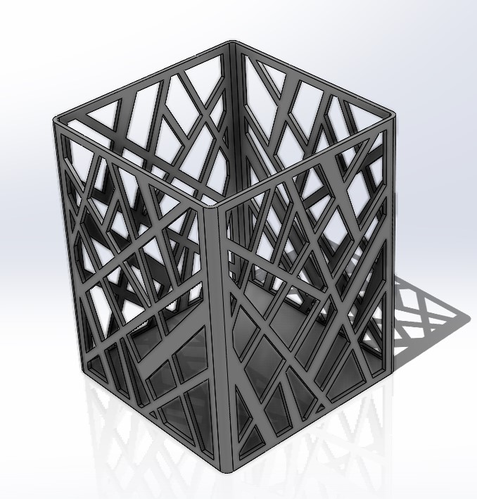 Architectual pen holder