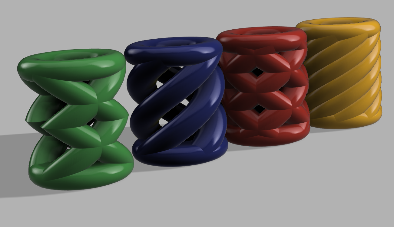 Beads with swirls