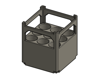 stackable AA battery holder