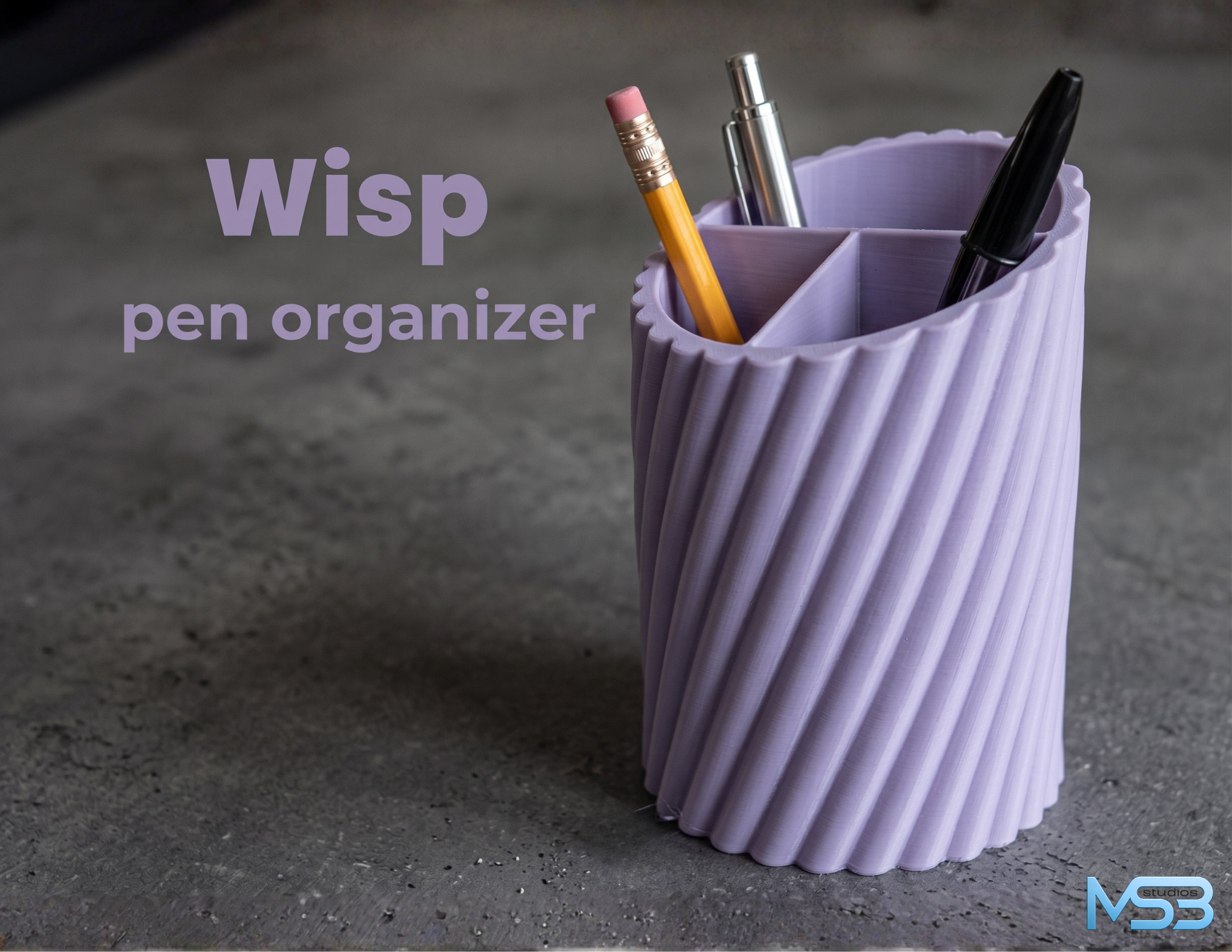 Wisp pen organizer 3D model