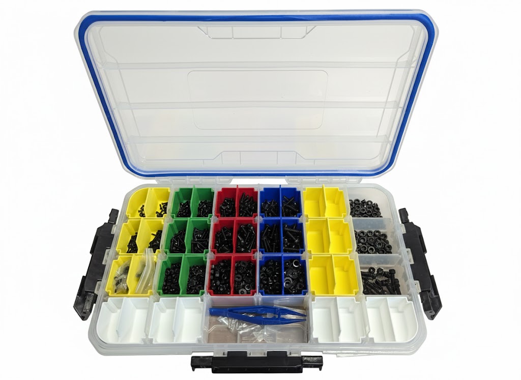 Small parts divider bins for Harbor Freight Large Box Organizer (#56578)
