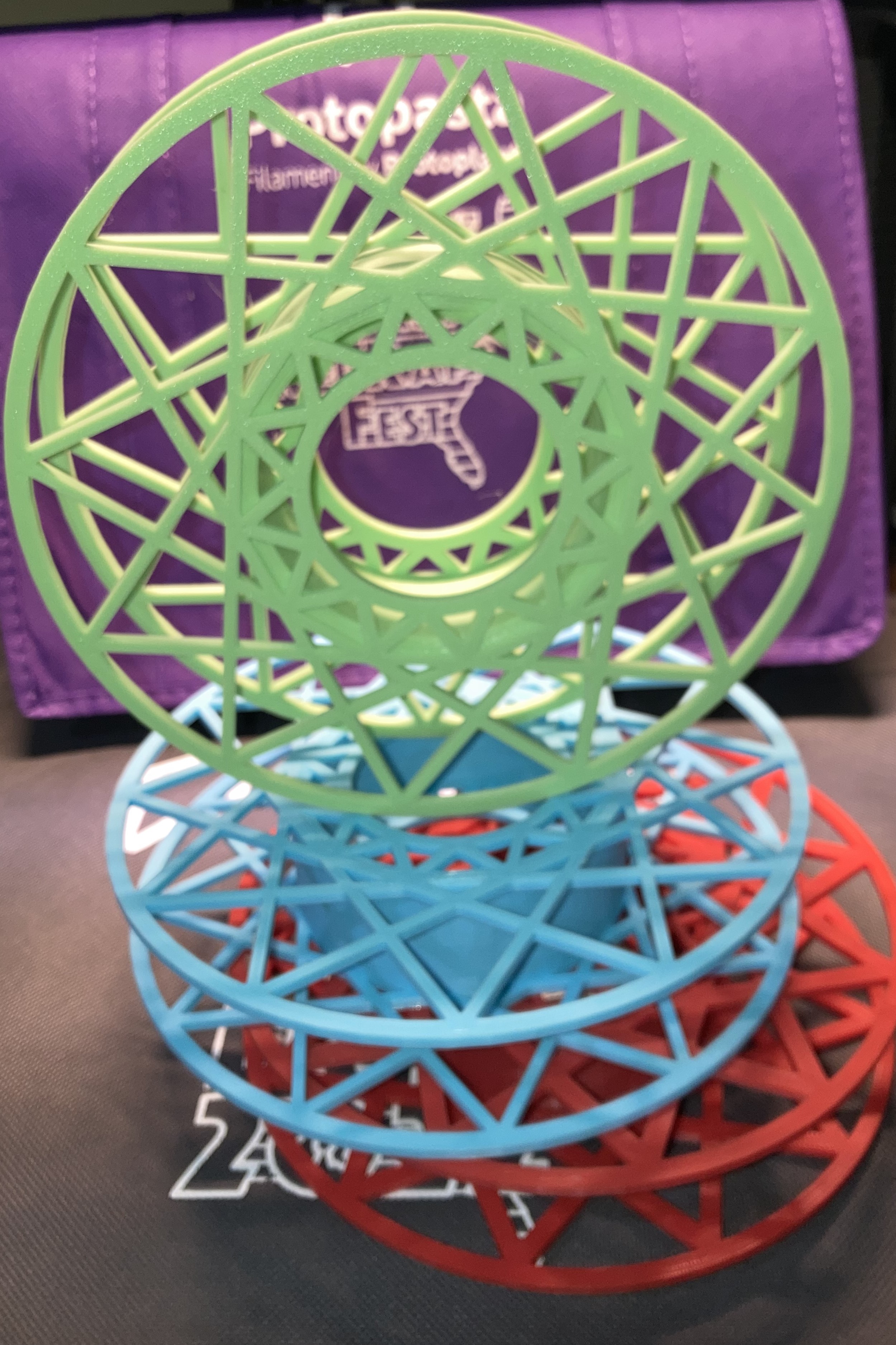 2 Piece Sample Filament Spool 3D model thumbnail
