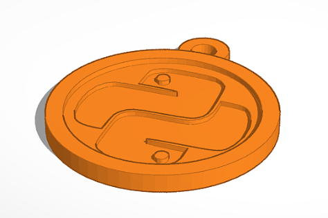 Python Logo Keychain