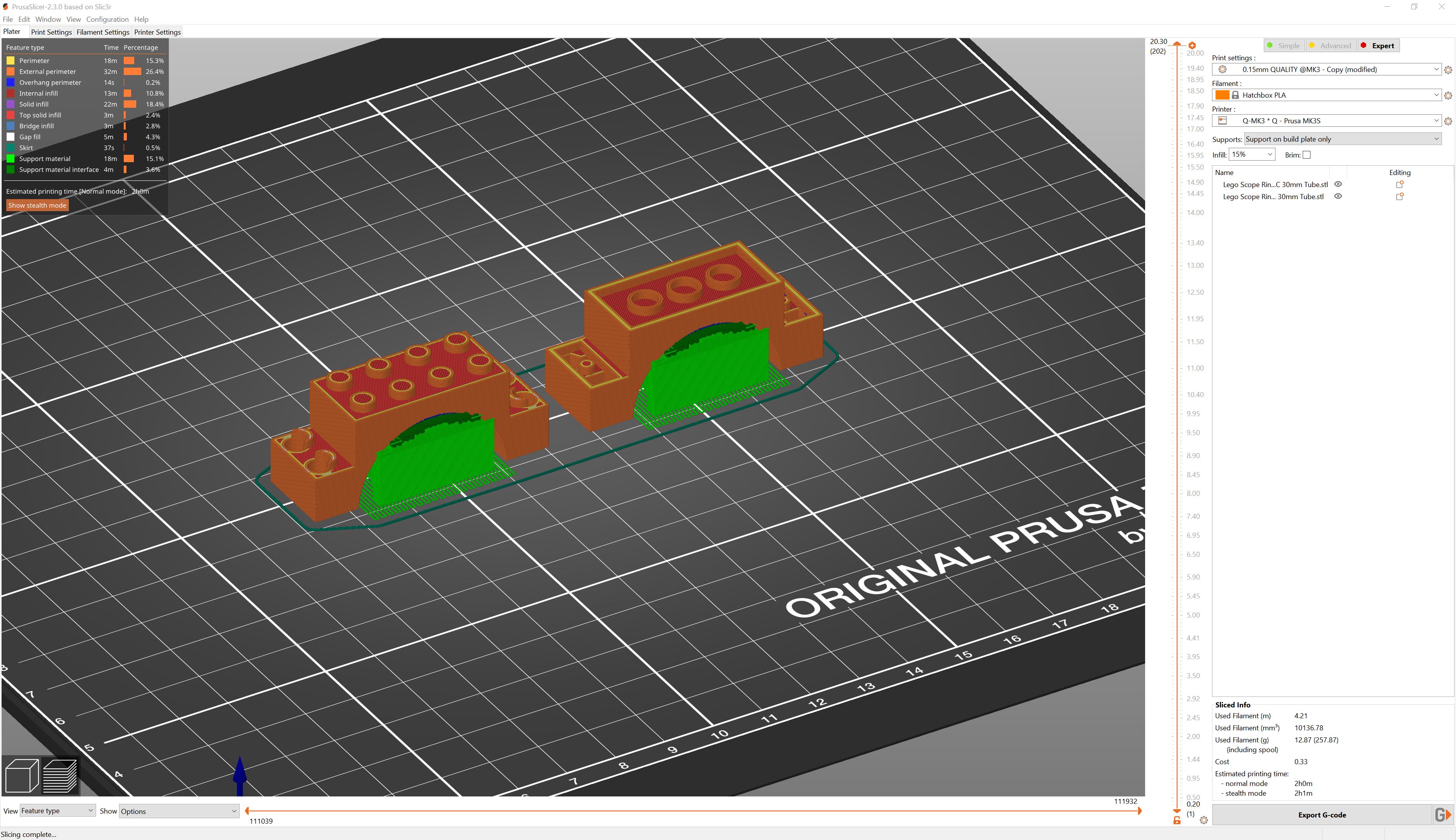 Miniatura 4 do modelo 3D Lego Compatible Scope Mount 30mm