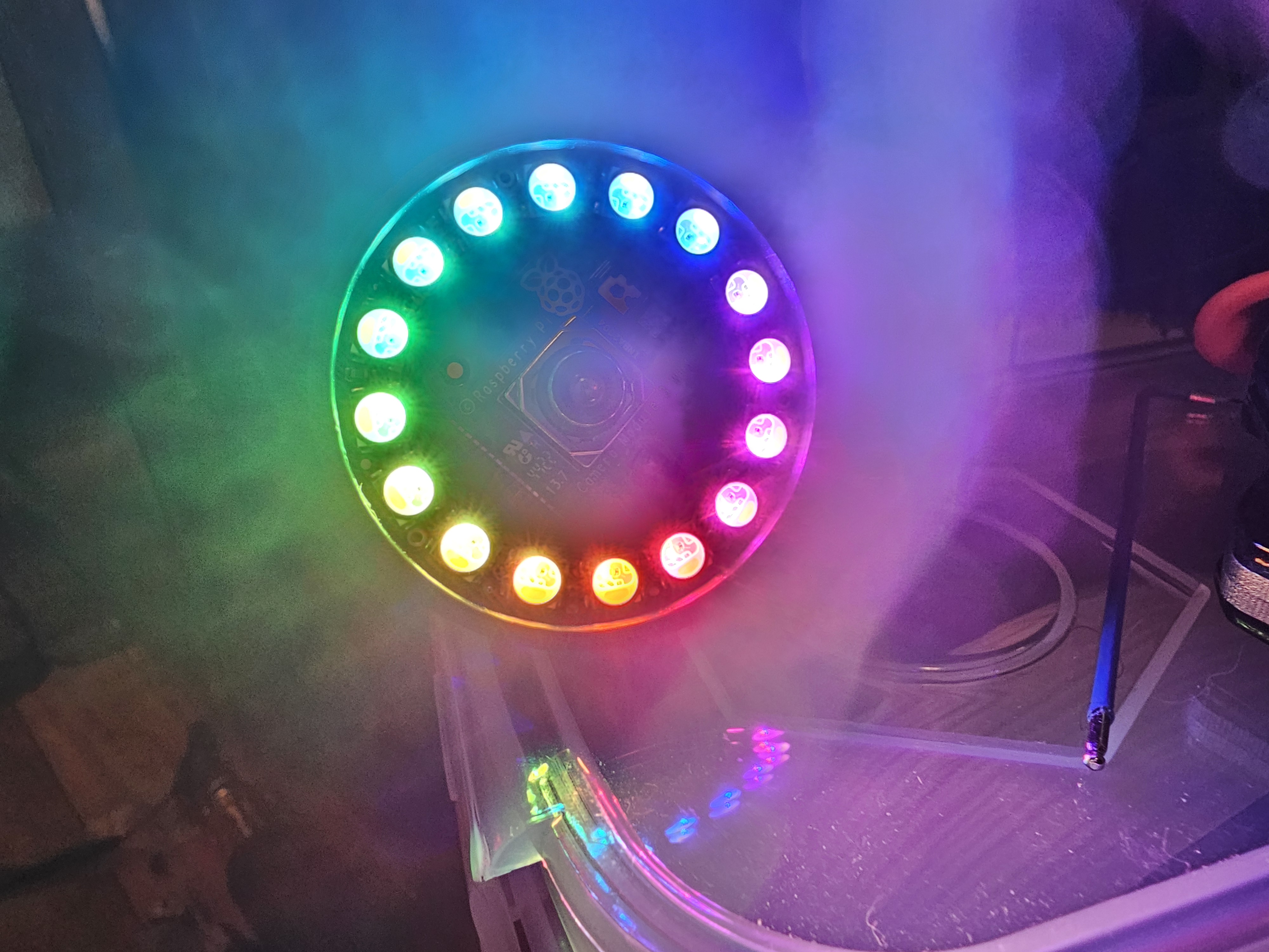 Miniatura 5 do modelo 3D Raspberry Pi Camera 3 w/ 16-LED Ring Light