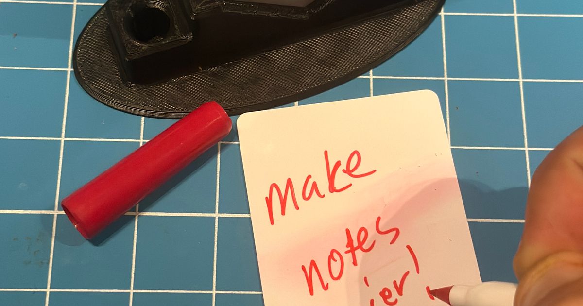 Dry Erase Note Set by Snail Download free STL model