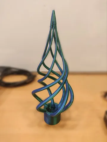 Swirly christmas tree topper / christmas ornament