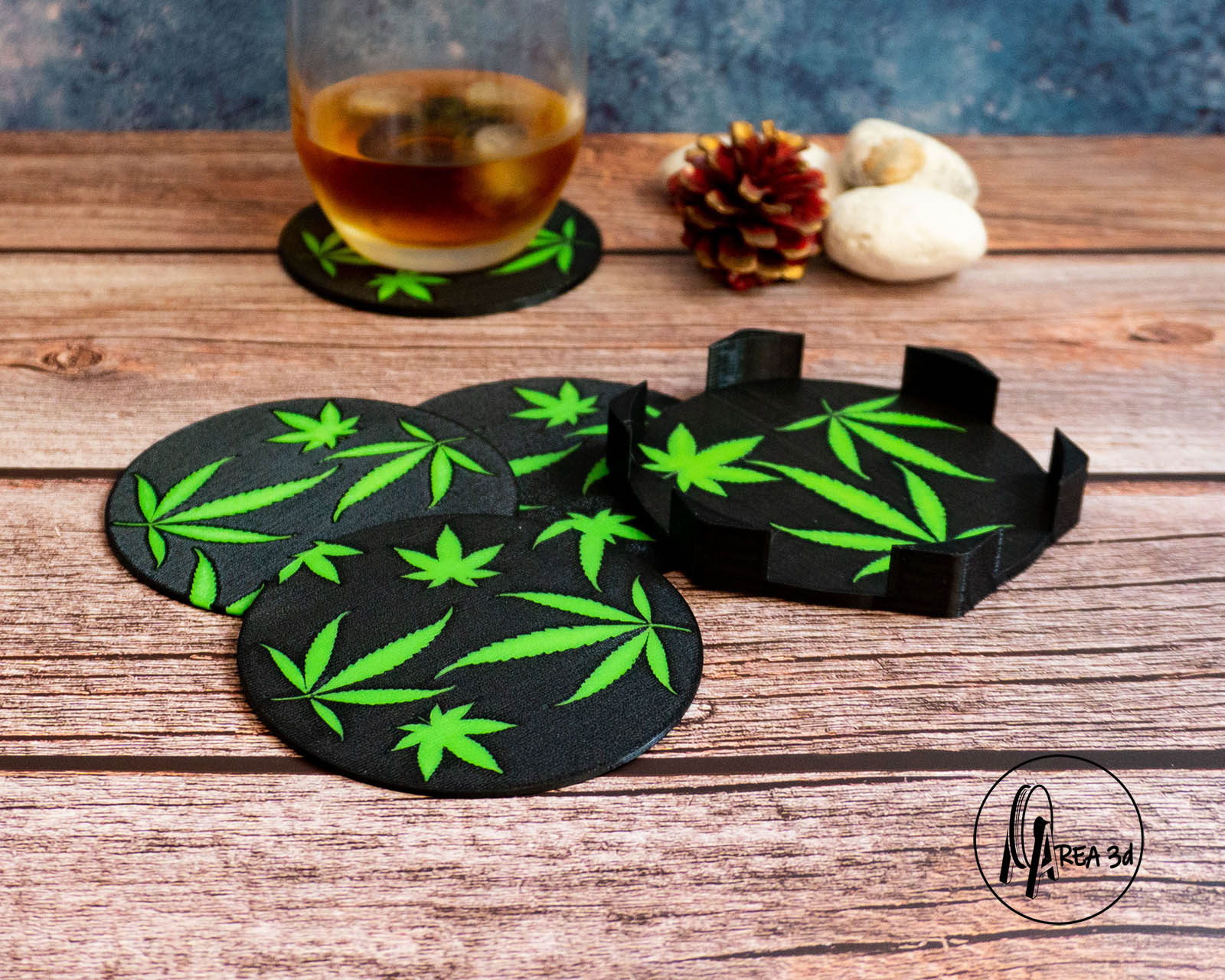 Cannabis coasters single and MMU
