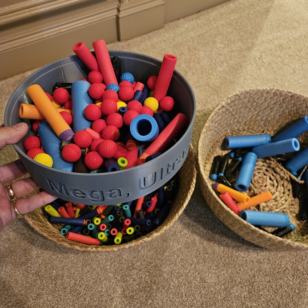 Miniatura 5 do modelo 3D Stackable Foam Dart Sorting Trays