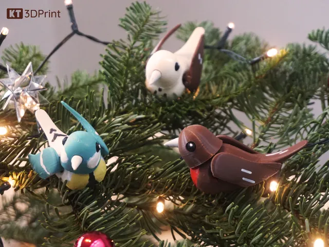Tiny tweeter - Cute, poseable bird. Easy print