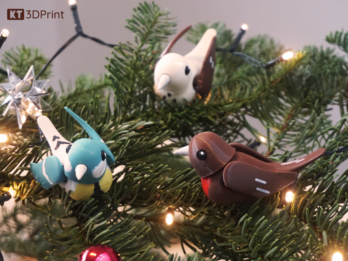 Tiny tweeter - Cute, poseable bird. Easy print