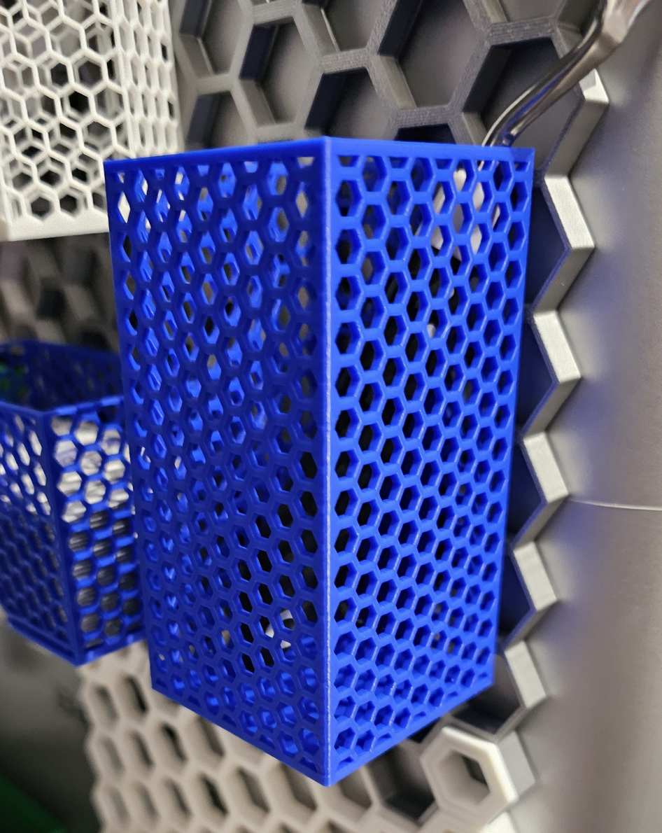 Tall Tool holder for Honeycomb storage wall