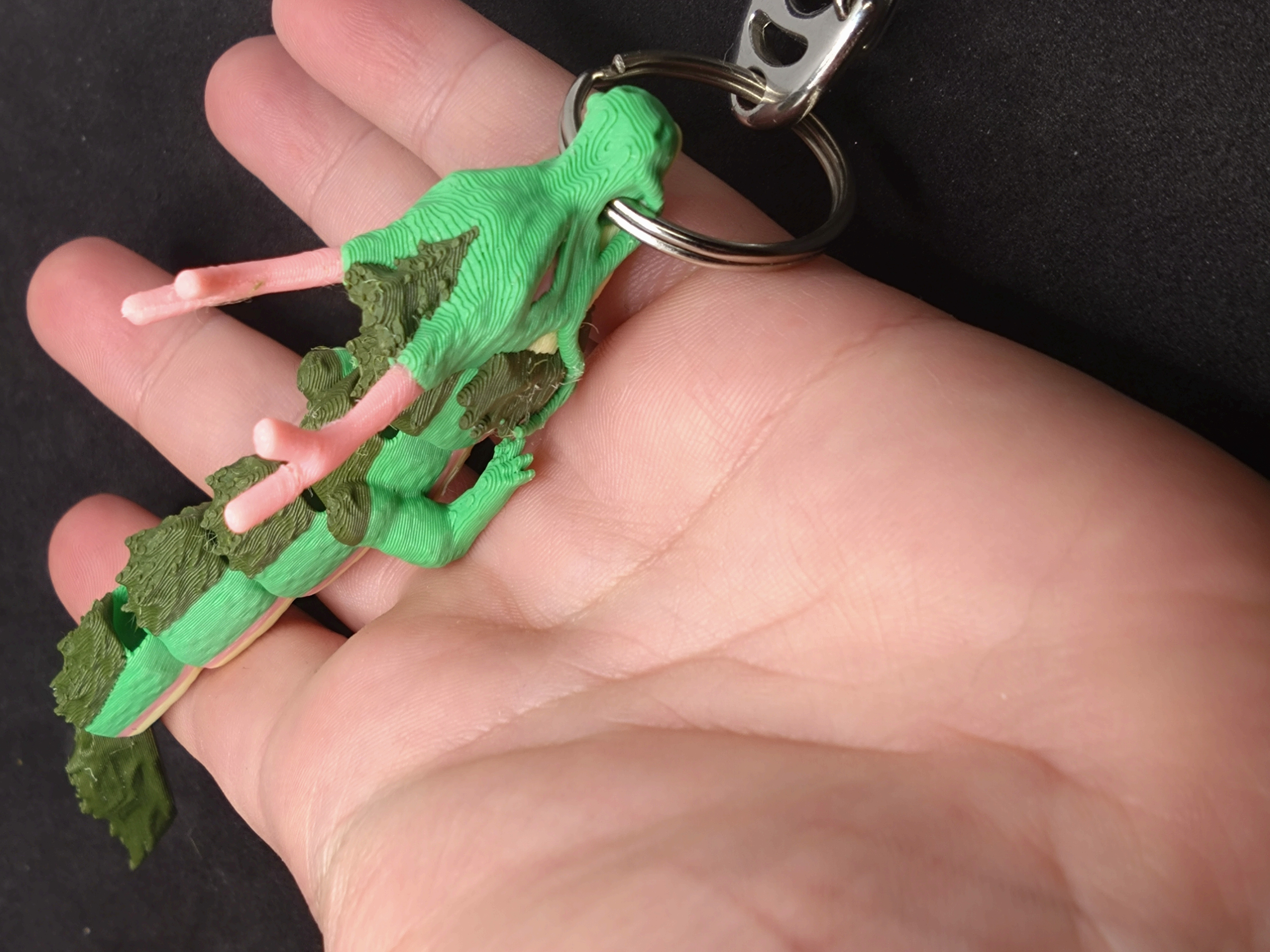 Articulated Little Shenron keyring
