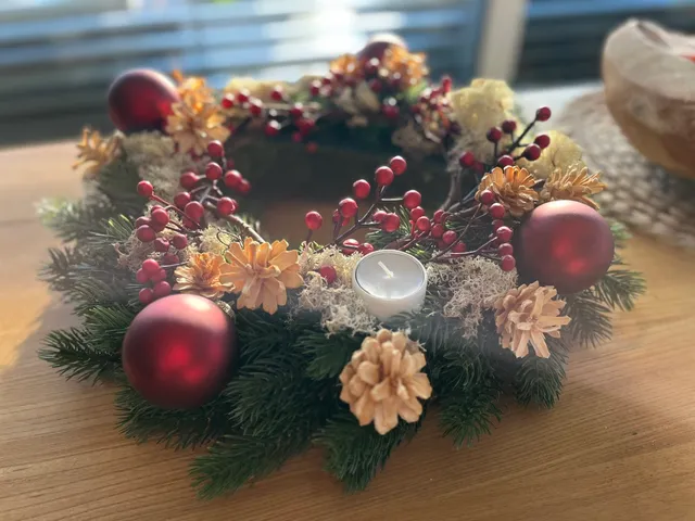 Tea Candle Light Holder for Christmas Wreath