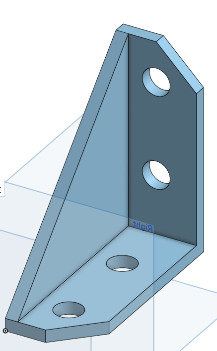 Left Gusset Corner Angle