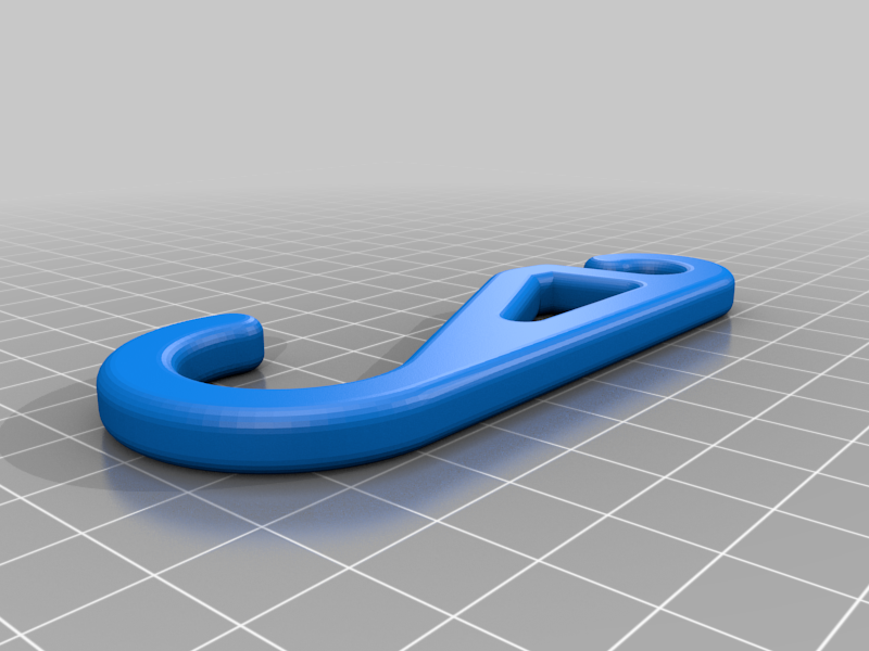 Miniatura 2 do modelo 3D Basic cargo net hook