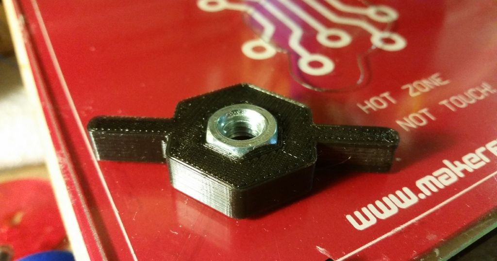 5/16 nut holder / wingnut by Greysoul Download free STL model