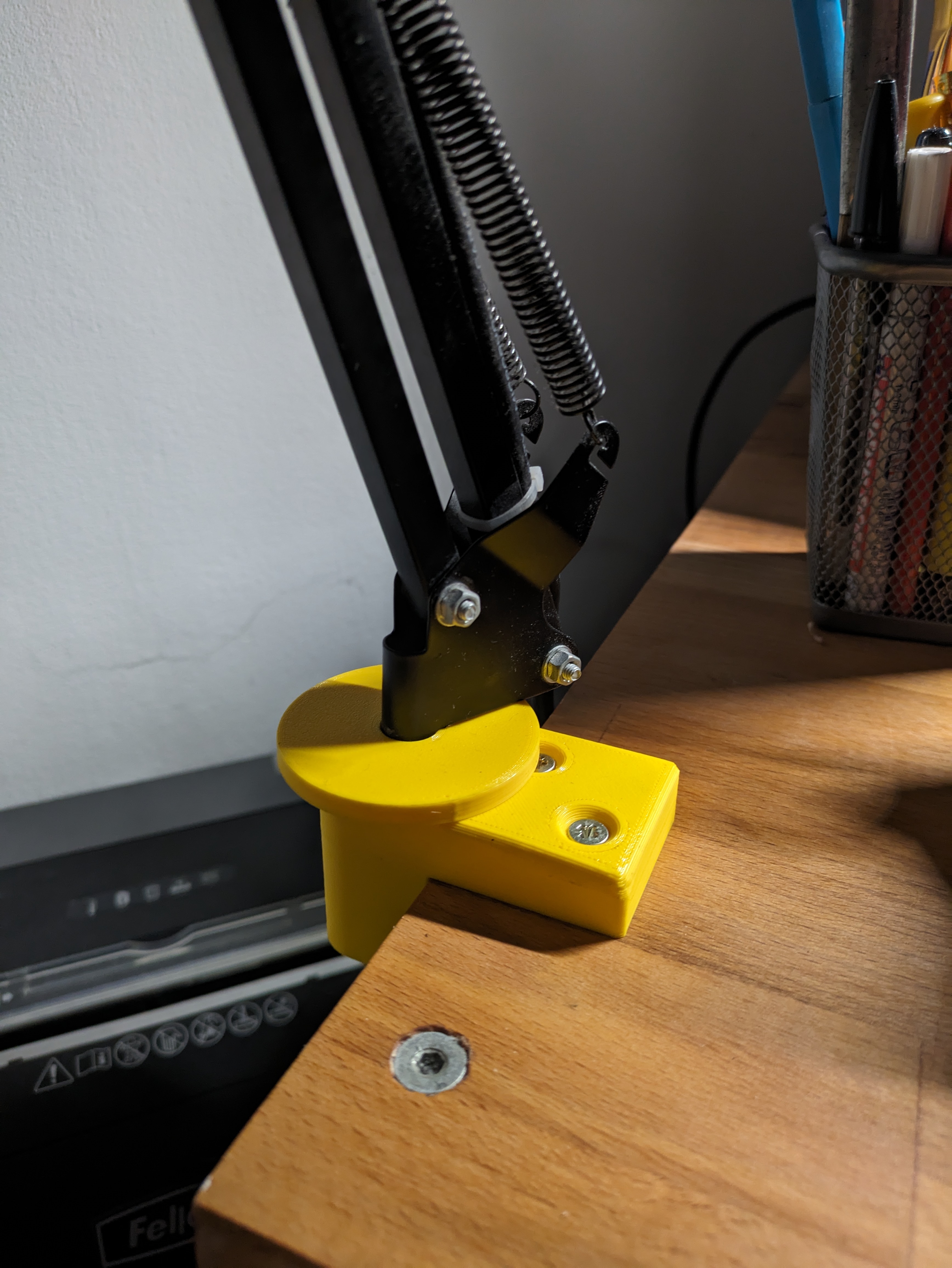 Table mount for microphone / boom arm