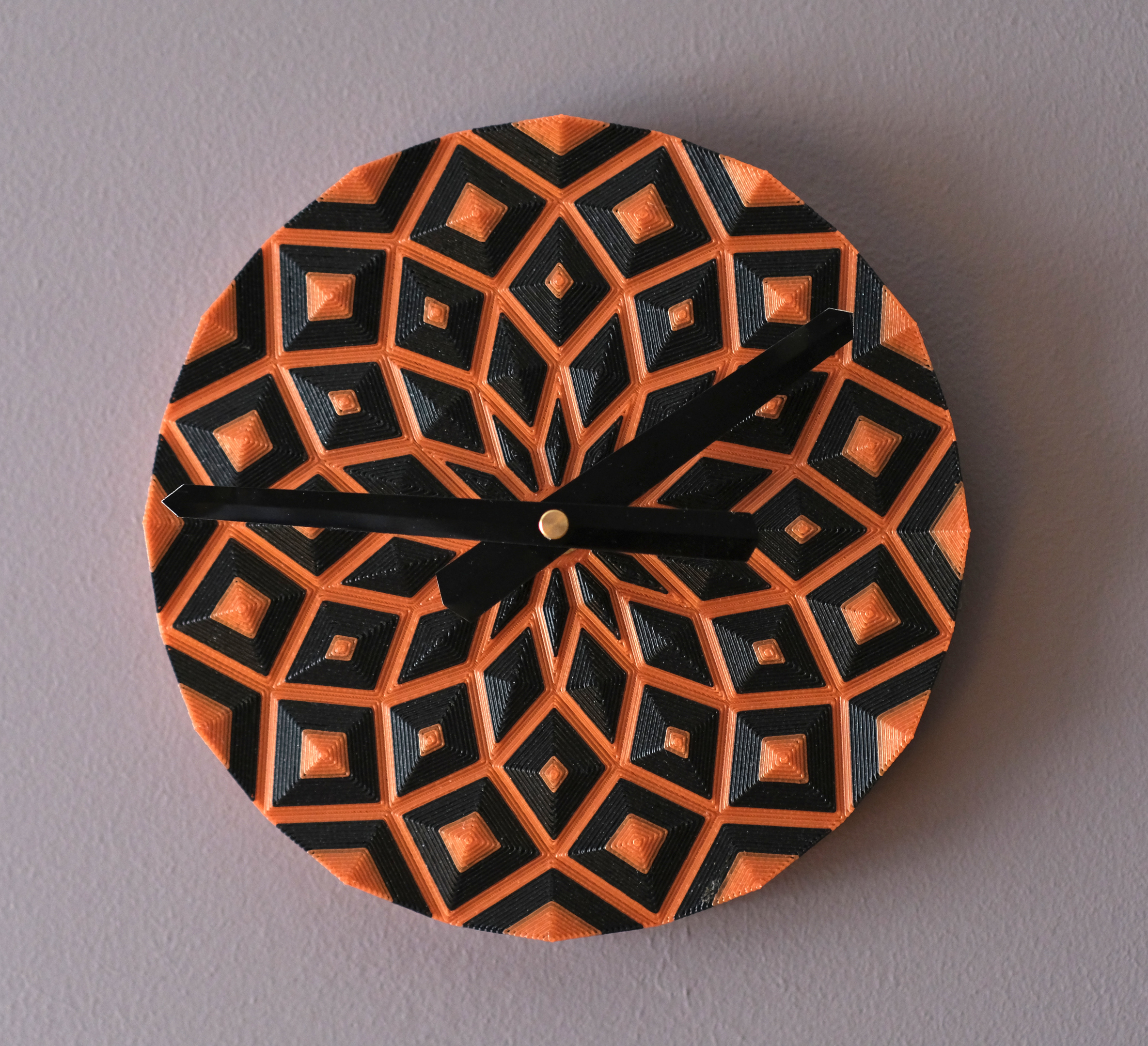 Miniatura 3 do modelo 3D Poly Rosette Wall Clock