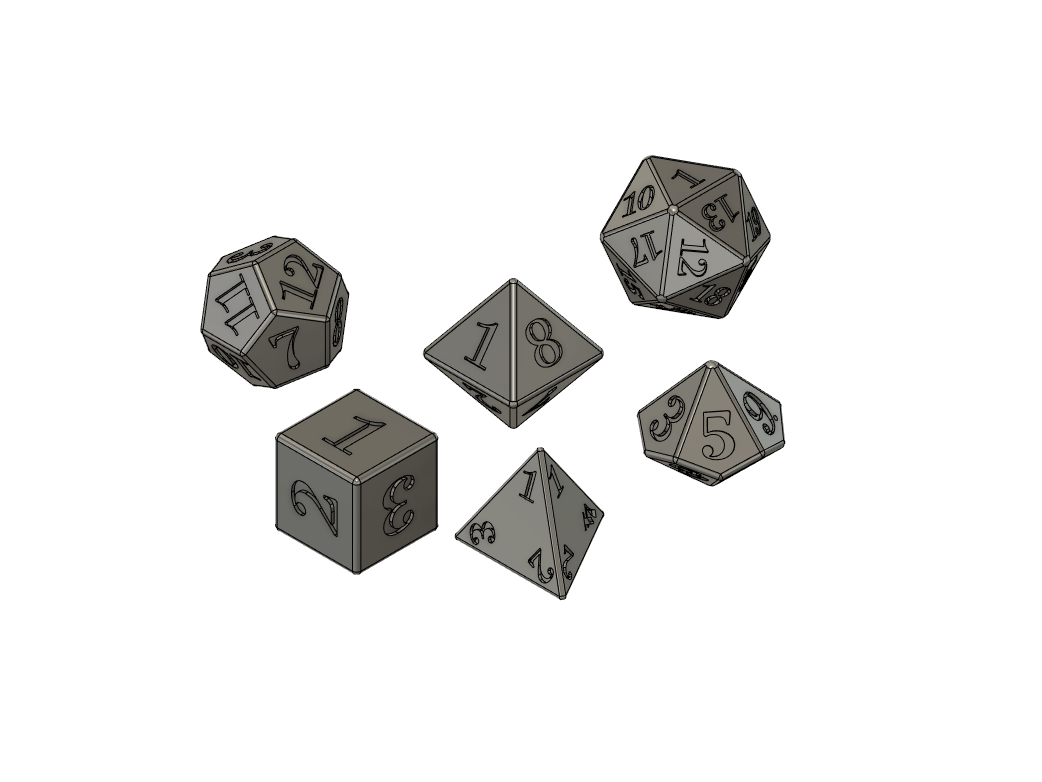 Loaded Dice Set by Tyler Nielsen Printables Store