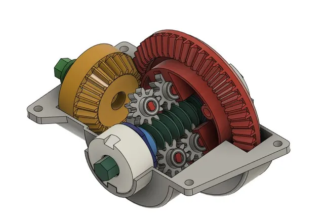 Differential #5 with limited slip RC Unimog edition