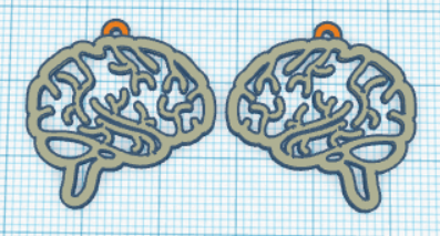 Brain Earrings