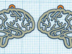 Brain Earrings