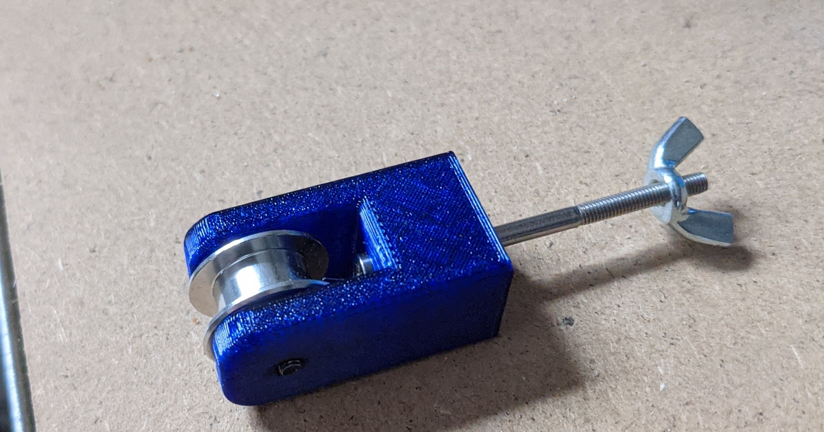 Adjustable pulley holder by AHA Download free STL model
