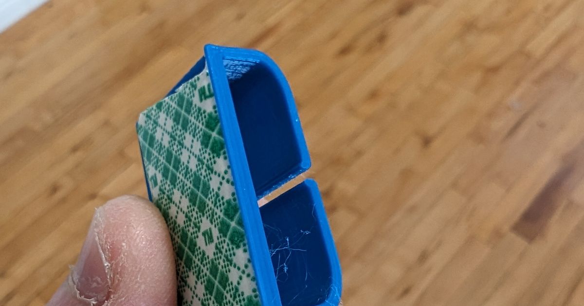 Underdesk cable management clip by cclifford Download free STL model