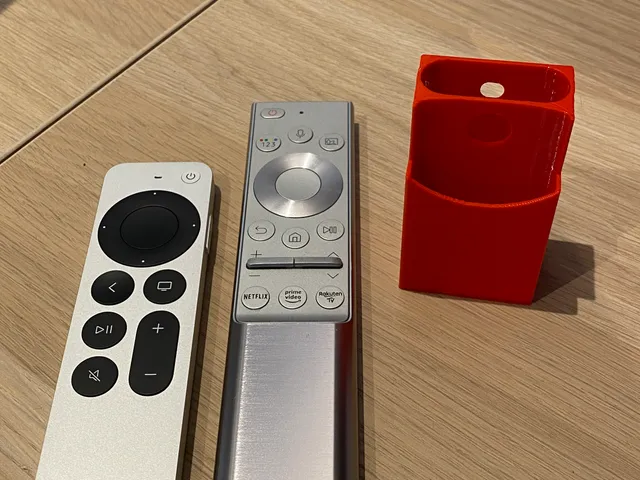 Apple TV(2021) and Samsung TV remote, Wall mount