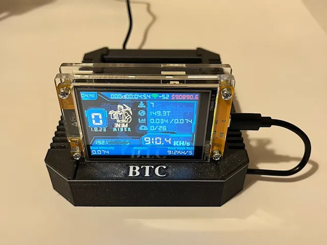NM Nerd Miner 3 and 5 Rig base stand holder One shot miner Bitcoin ESP32 2.8"