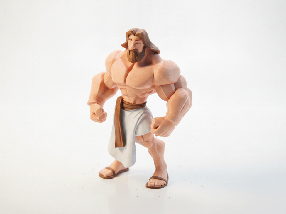 Buff Jesus Figurine Religious Character 3D Printable