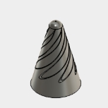 IMPOSSIBLE PASSTHOUGH SPIRAL CONE