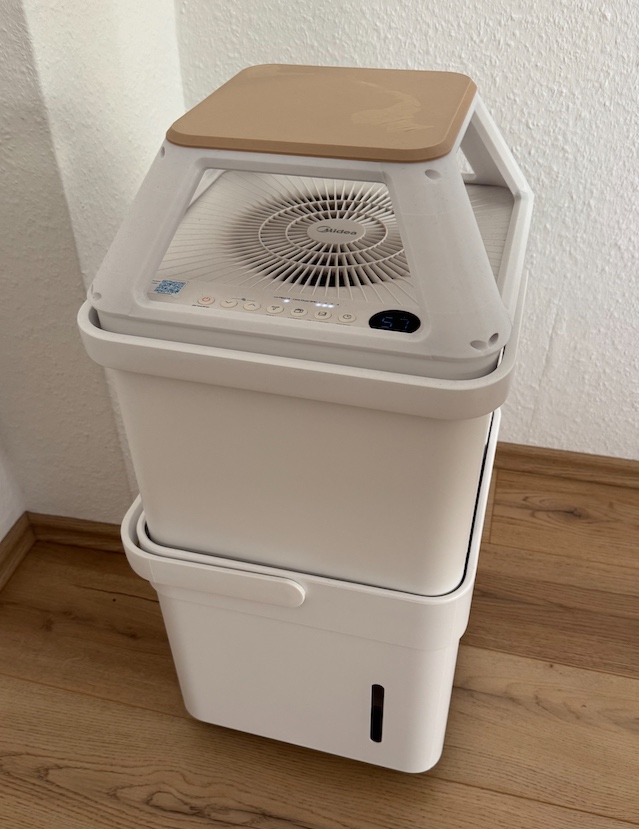 Midea Cube 20 Dehumidifier Top Shelf