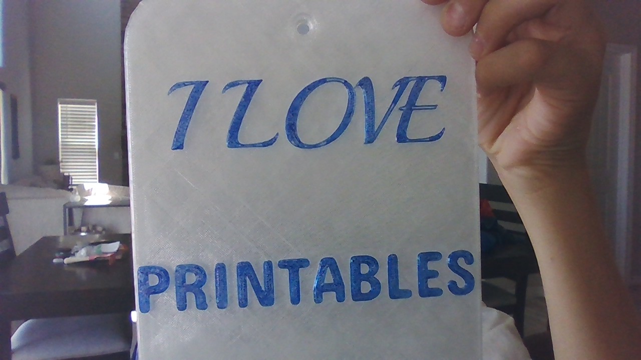 I LOVE PRINTABLES sign
