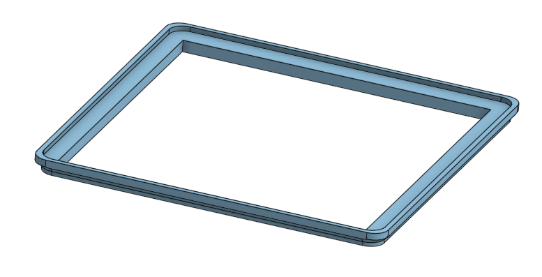 One piece Centauri riser.  17mm high.  374mm x 368mm.  Light cord hole in right rear.