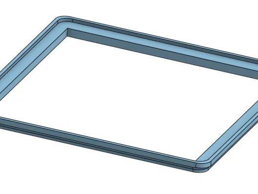 One piece Centauri riser.  17mm high.  374mm x 368mm.  Light cord hole in right rear.